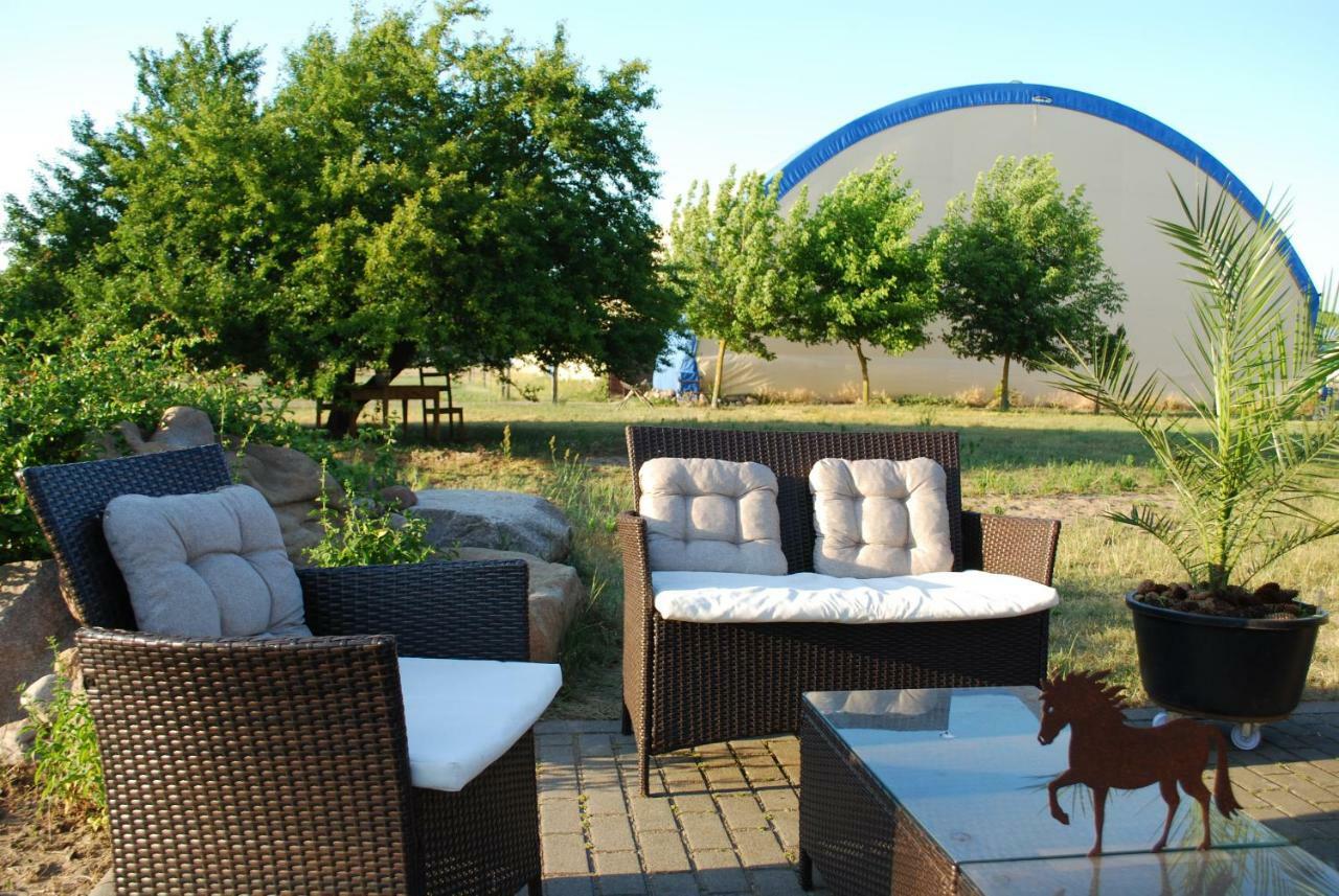 Ferienwohnung Auf Pferdehof Dreetz Buitenkant foto